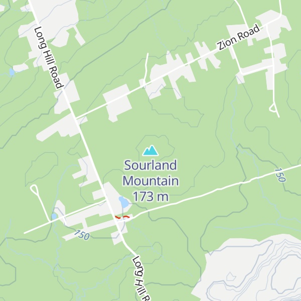 Map of Sourland Mountain