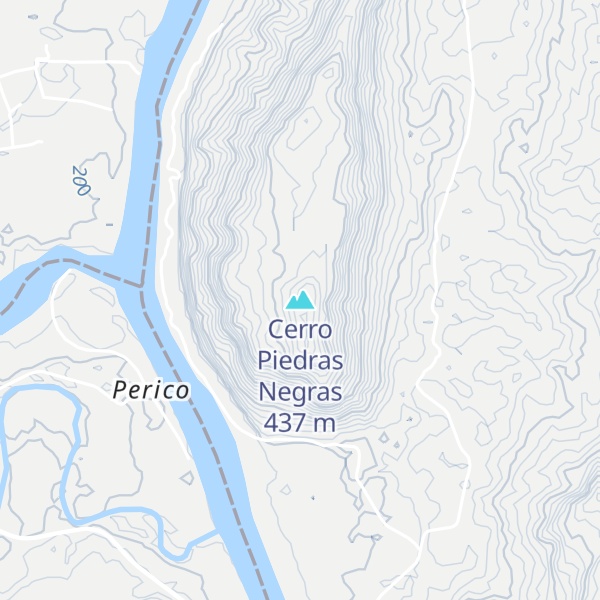 Map of Cerro Piedras Negras