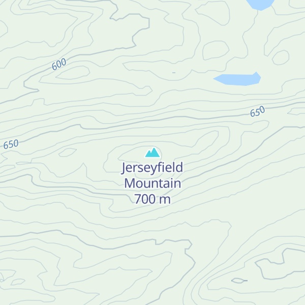 Map of Jerseyfield Mountain