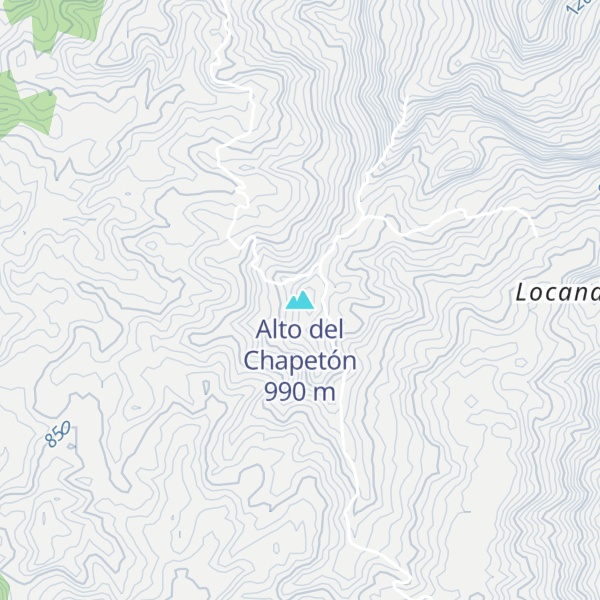 Map of Alto del Chapetón