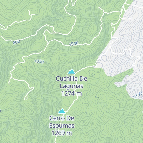 Map of Cuchilla De Lagunas