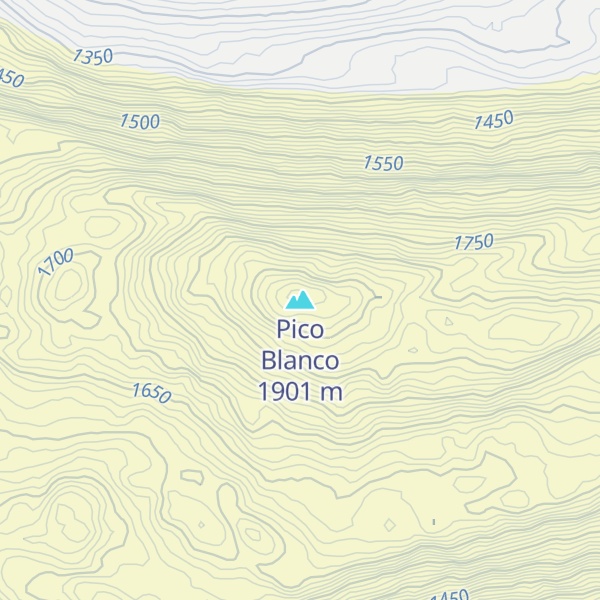 Map of Pico Blanco