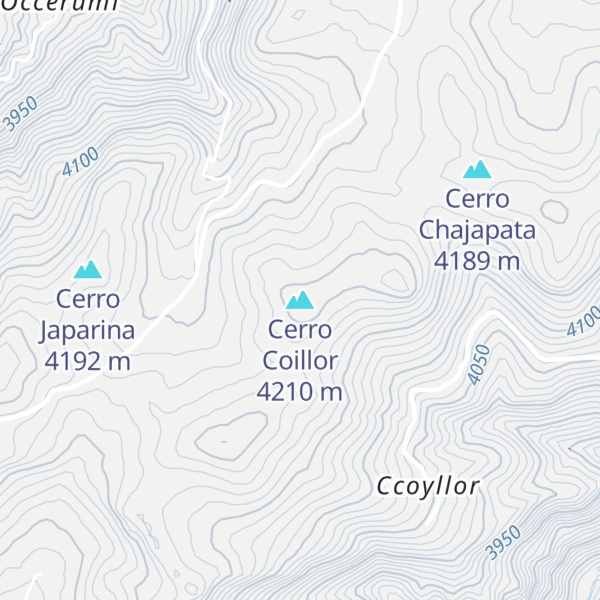 Map of Cerro Coillor
