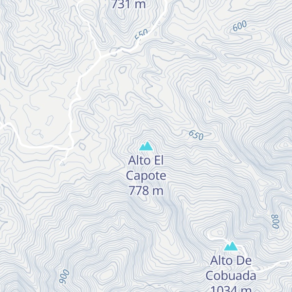 Map of Alto El Capote