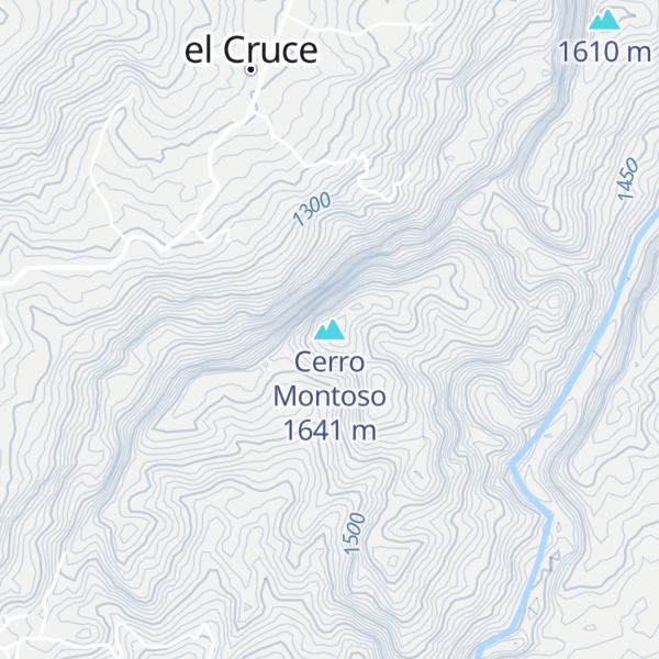 Map of Cerro Montoso