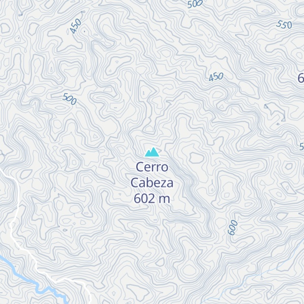 Map of Cerro Cabeza