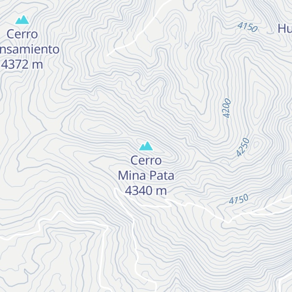 Map of Cerro Mina Pata