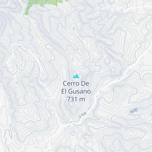 Map of Cerro De El Gusano
