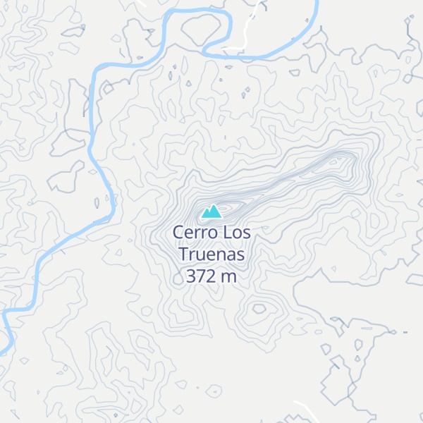 Map of Cerro Los Truenas