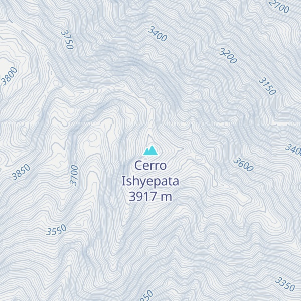 Map of Cerro Ishyepata