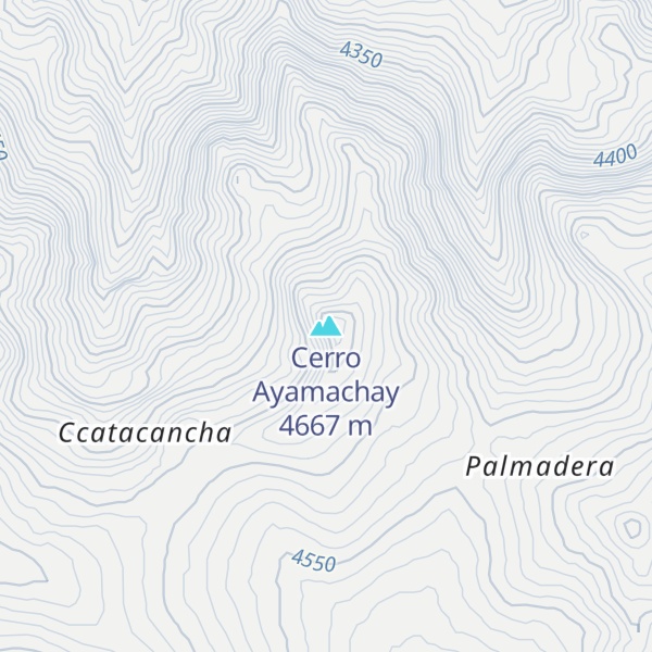 Map of Cerro Ayamachay