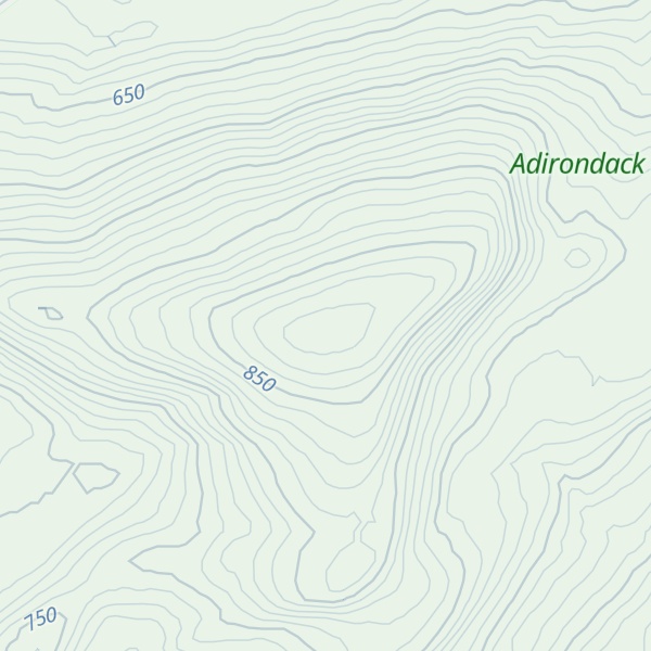 Map of Seventh Lake Mountain