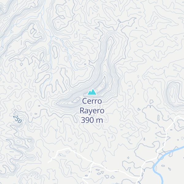 Map of Cerro Rayero