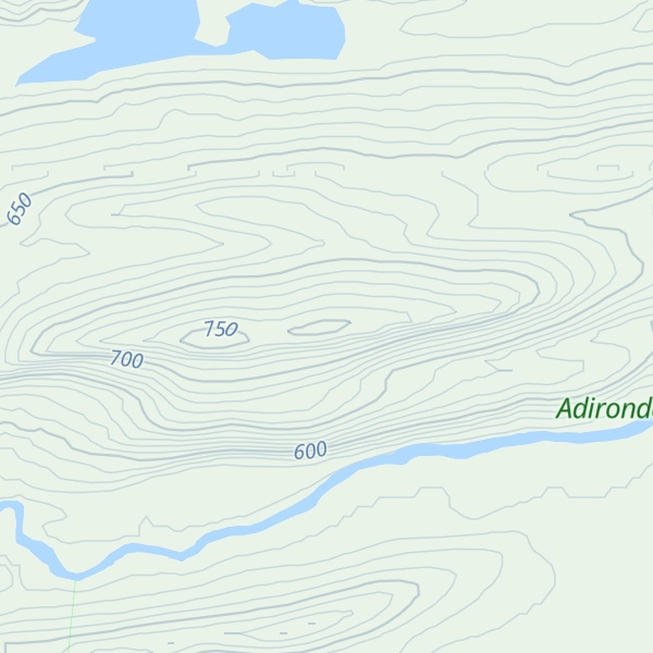 Map of Mitchell Ponds Mountain