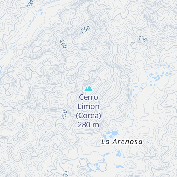 Map of Cerro Limon (Corea)