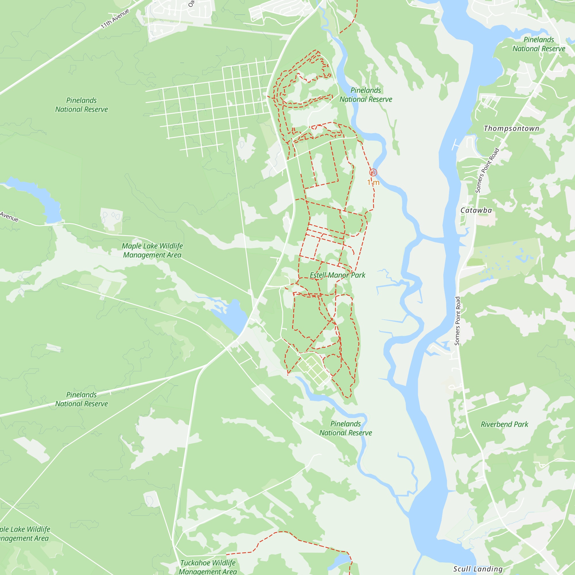 Warren E. Fox Nature Center map