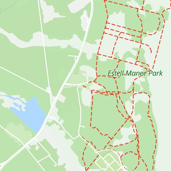 Map of Warren E. Fox Nature Center