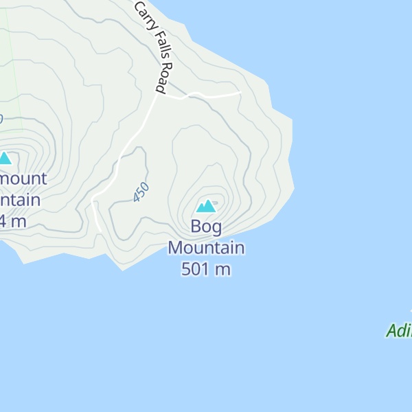 Map of Bog Mountain