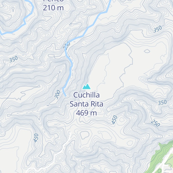 Map of Cuchilla Santa Rita