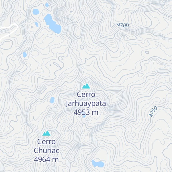 Map of Cerro Jarhuaypata