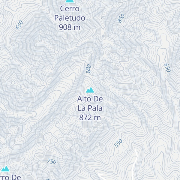 Map of Alto De La Pala