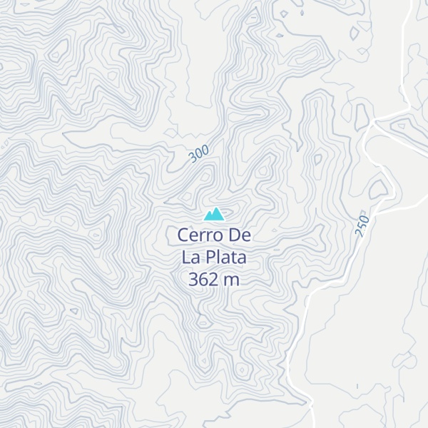 Map of Cerro De La Plata