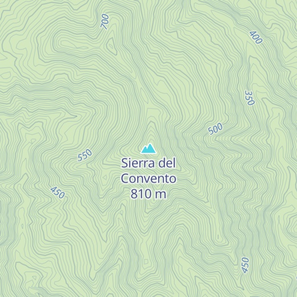 Map of Sierra del Convento