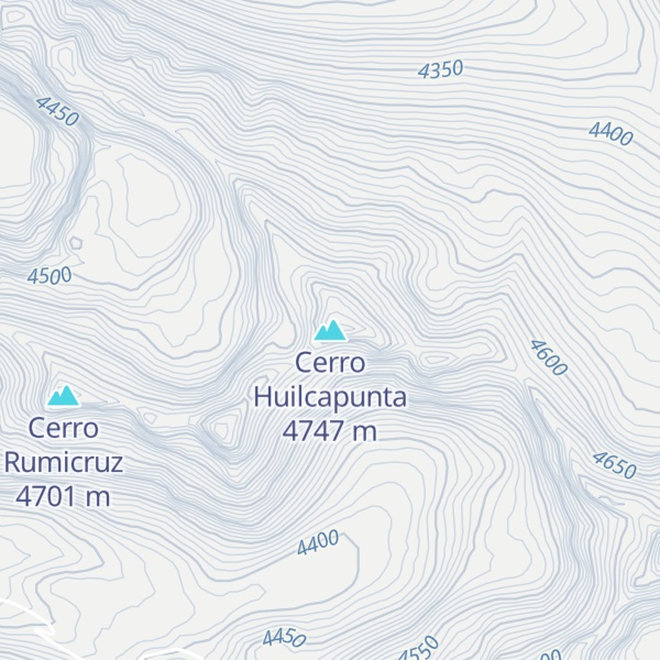 Map of Cerro Huilcapunta
