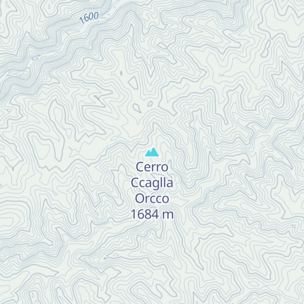 Map of Cerro Ccaglla Orcco