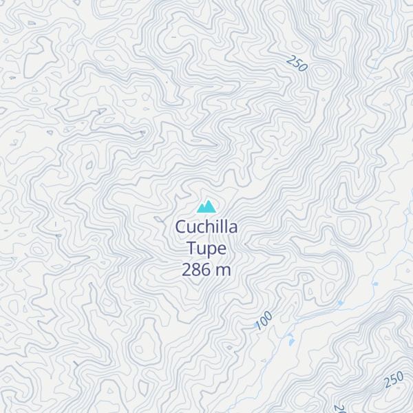 Map of Cuchilla Tupe