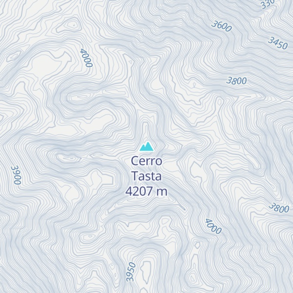 Map of Cerro Tasta