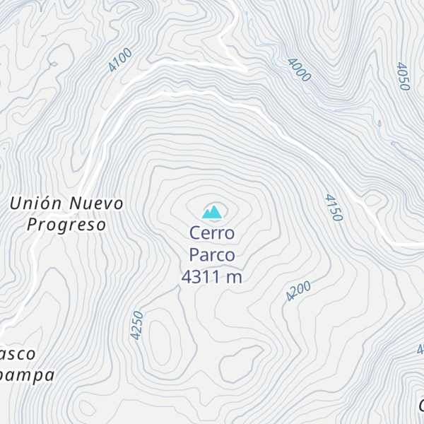 Map of Cerro Parco