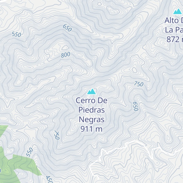 Map of Cerro De Piedras Negras