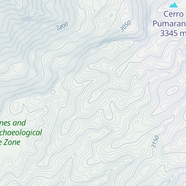 Map of Cerro Condorillo