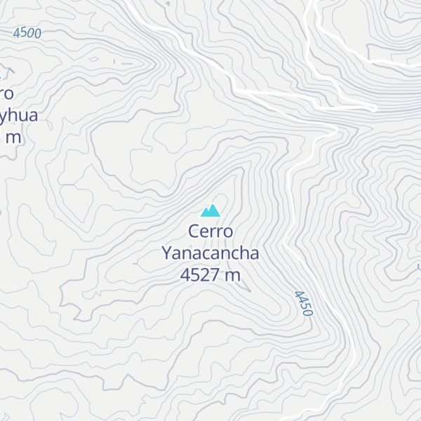 Map of Cerro Yanacancha