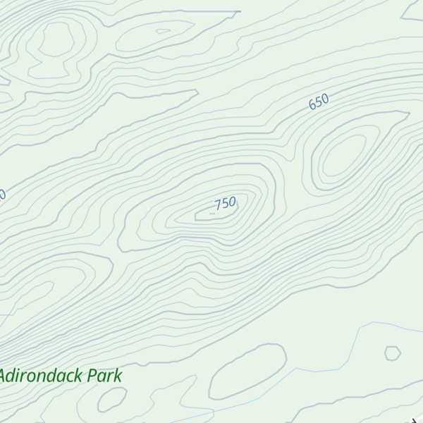 Map of Cascade Mountain