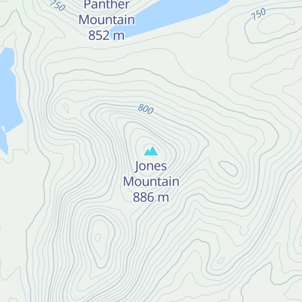 Map of Jones Mountain