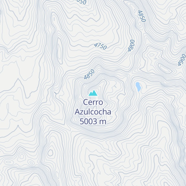 Map of Cerro Azulcocha