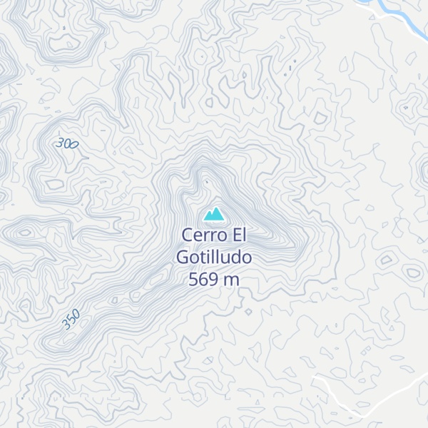 Map of Cerro El Gotilludo