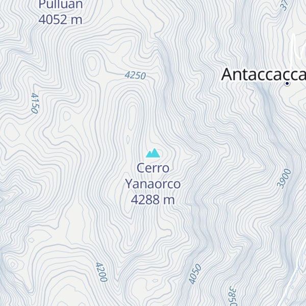 Map of Cerro Yanaorco