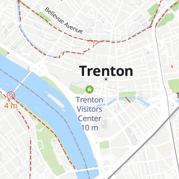 Map of Trenton Visitors Center