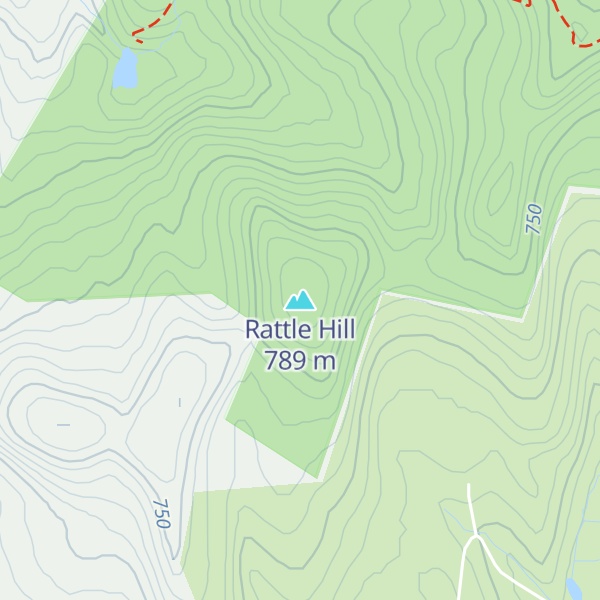 Map of Rattle Hill