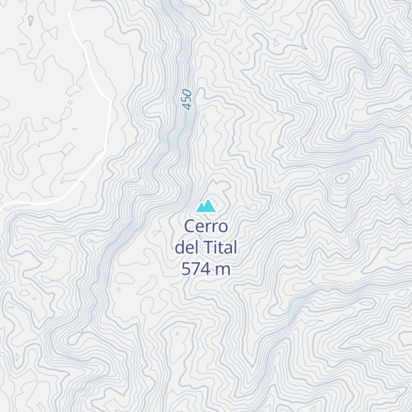 Map of Cerro del Tital