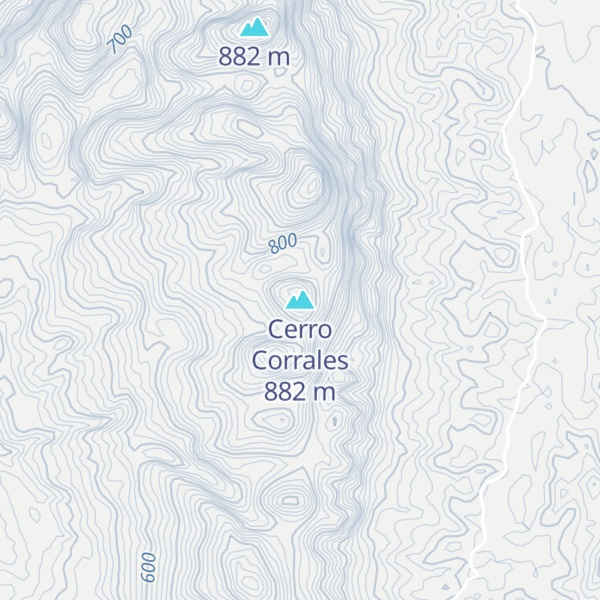 Map of Cerro Corrales