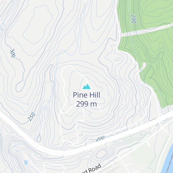 Map of Pine Hill