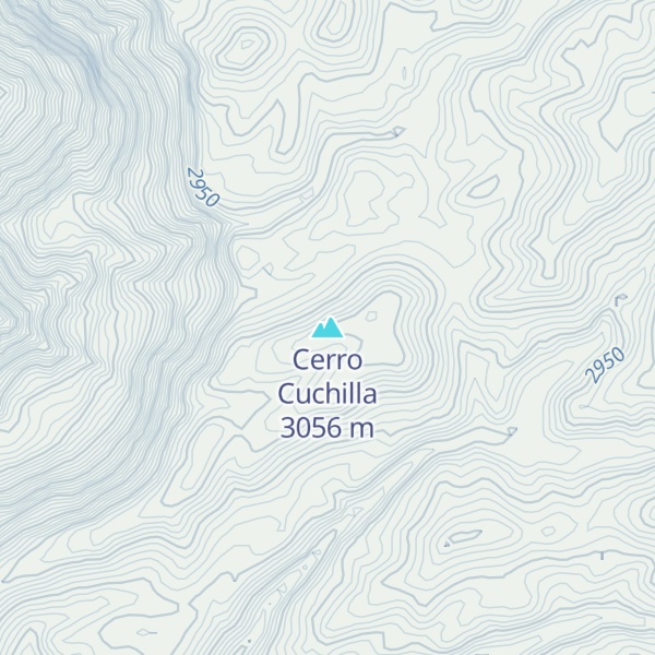 Map of Cerro Cuchilla