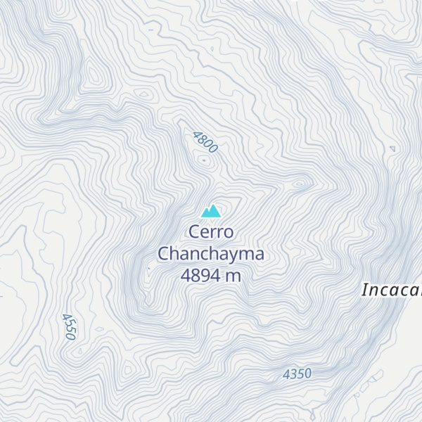 Map of Cerro Chanchayma