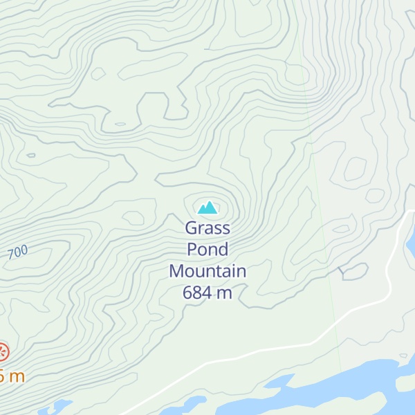Map of Grass Pond Mountain