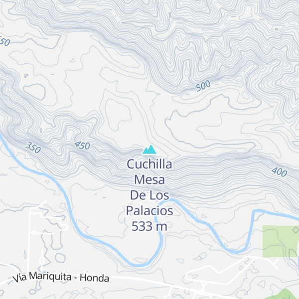 Map of Cuchilla Mesa De Los Palacios