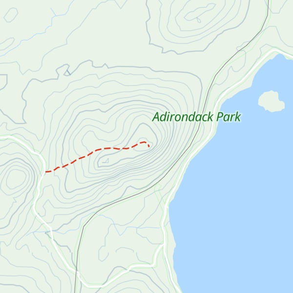 Map of Frederica Mountain